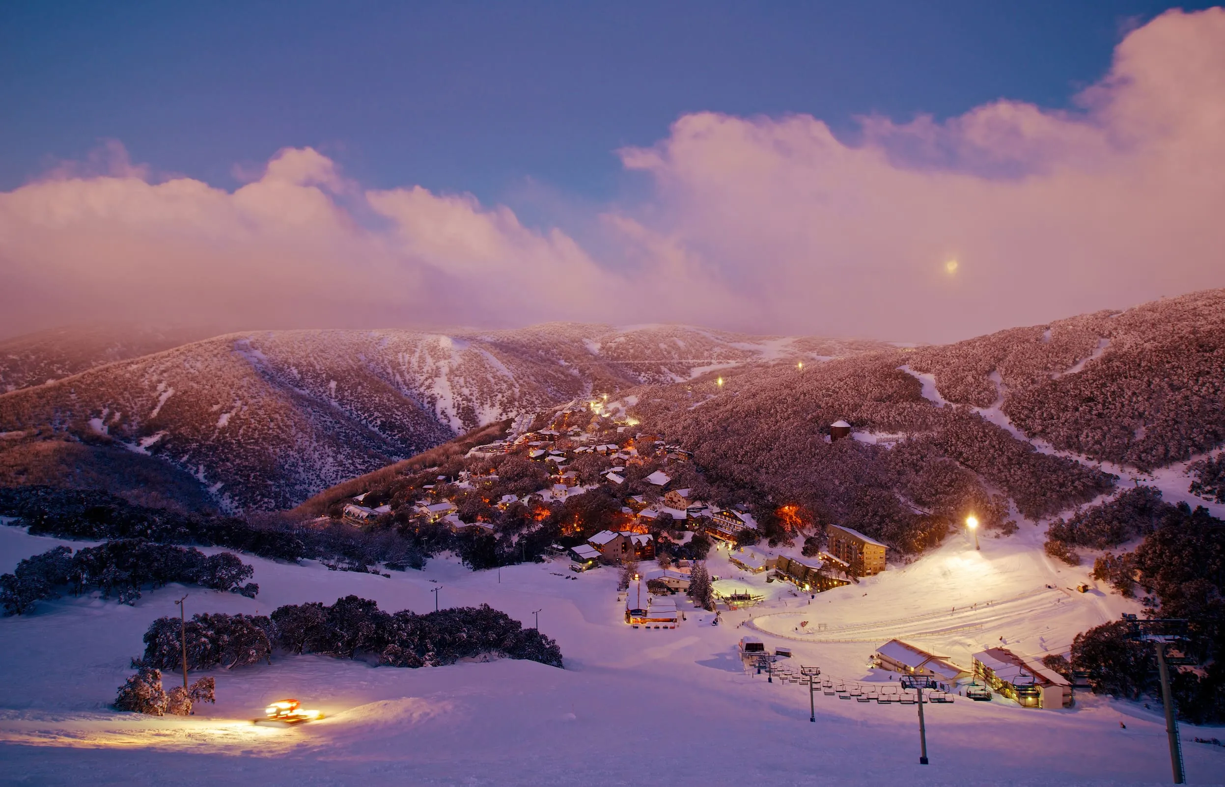 snowy mountain tour